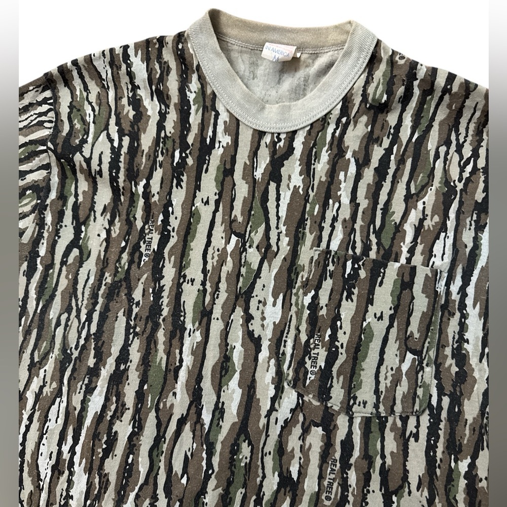 Vintage 80’s Crafted With Pride USA Men’s Camouflage T-Shirt Sz‎ M Single Stitch